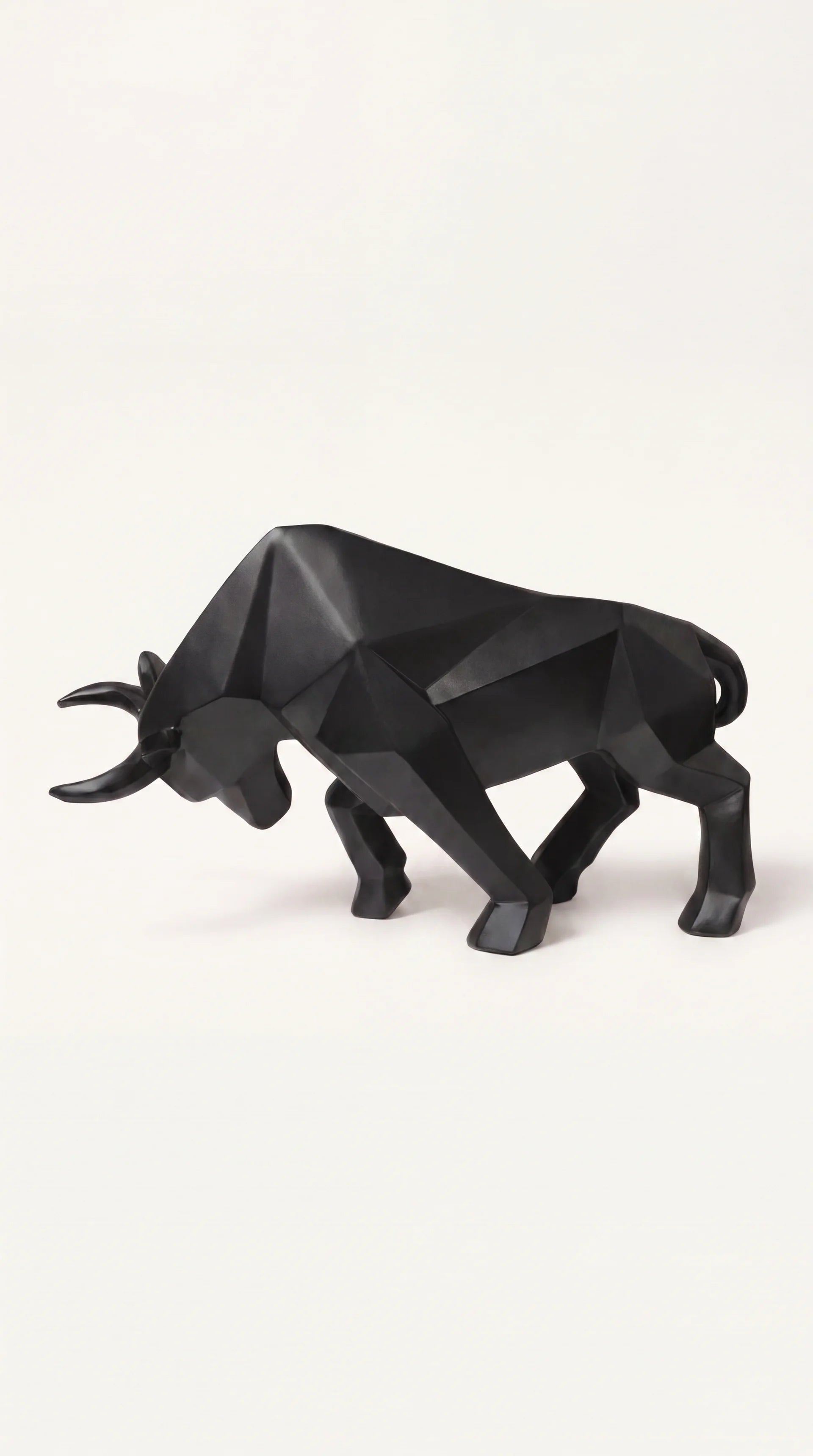 Geometric Bull Statue