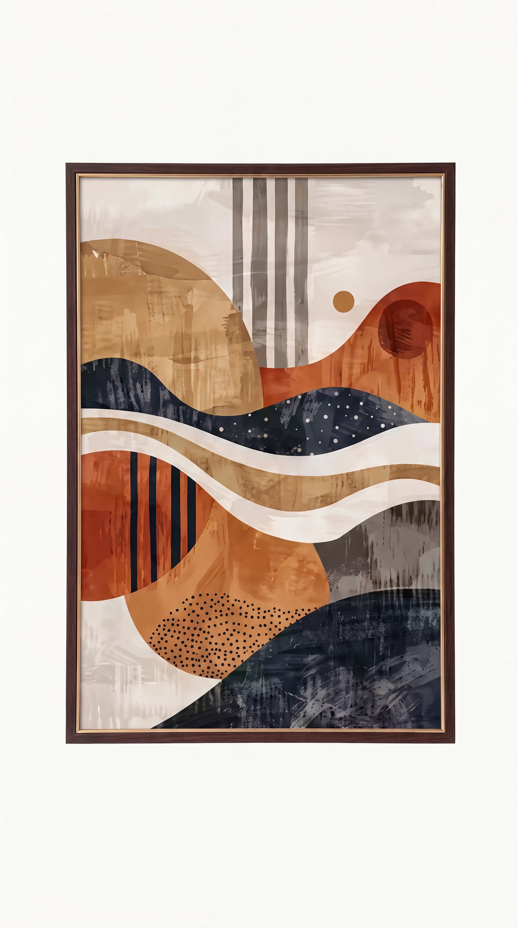 Abstract Terracotta Trio Wall Prints