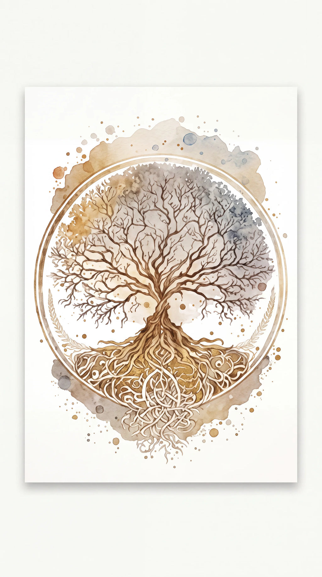 Golden Spirit Trio Wall Prints