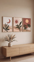 Boho Sun Trio Wall Prints