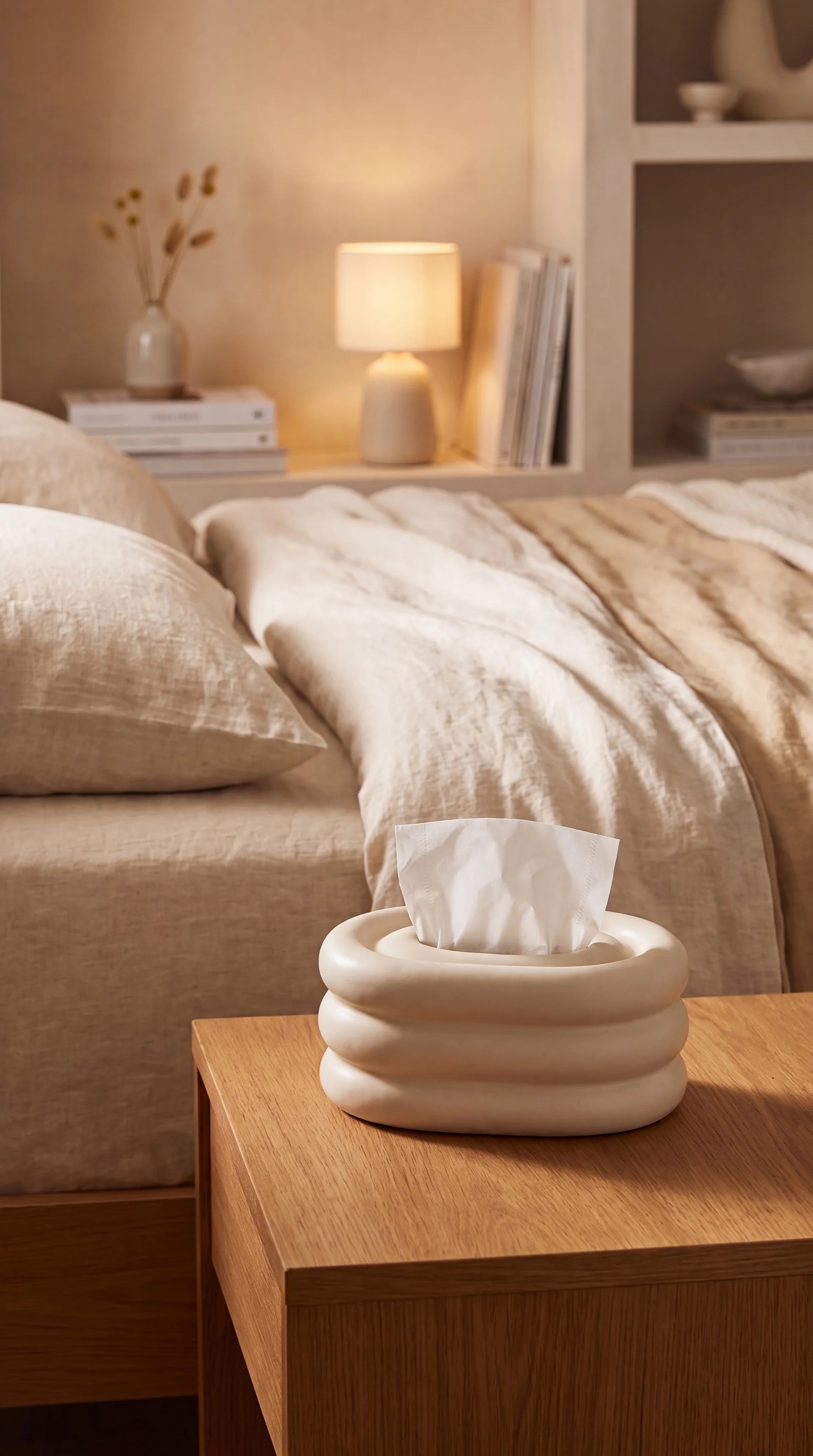 Ripple Ceramic Tissue Holder
