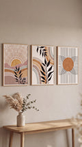 Abstract Earthtone Trio Wall Prints