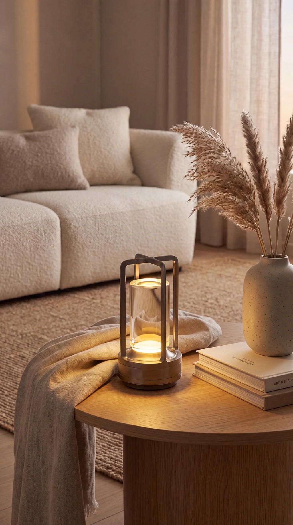 Cordless Crystal Lantern Lamp