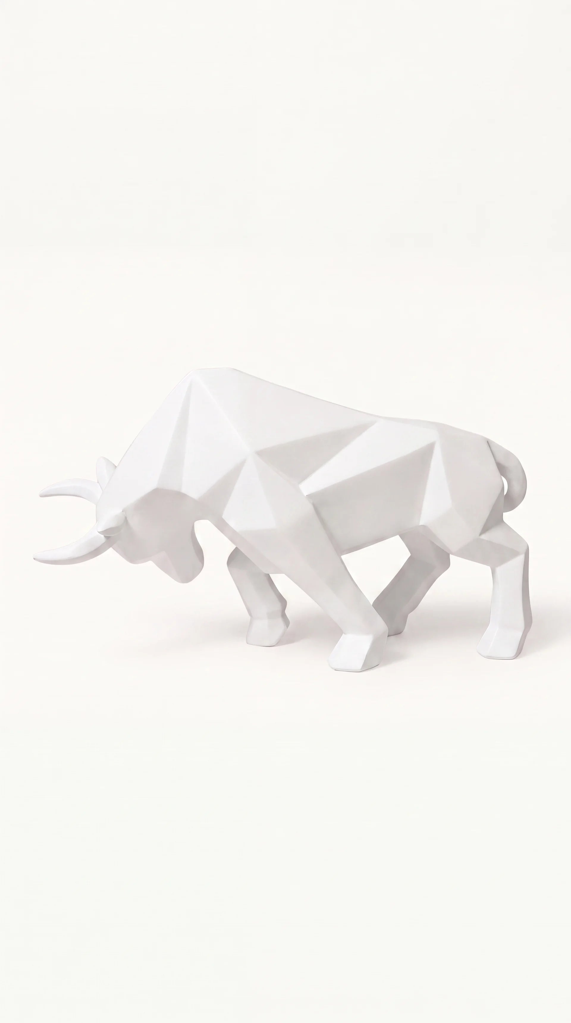 Geometric Bull Statue