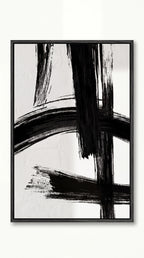 Monochrome Brushstroke Trio Wall Prints