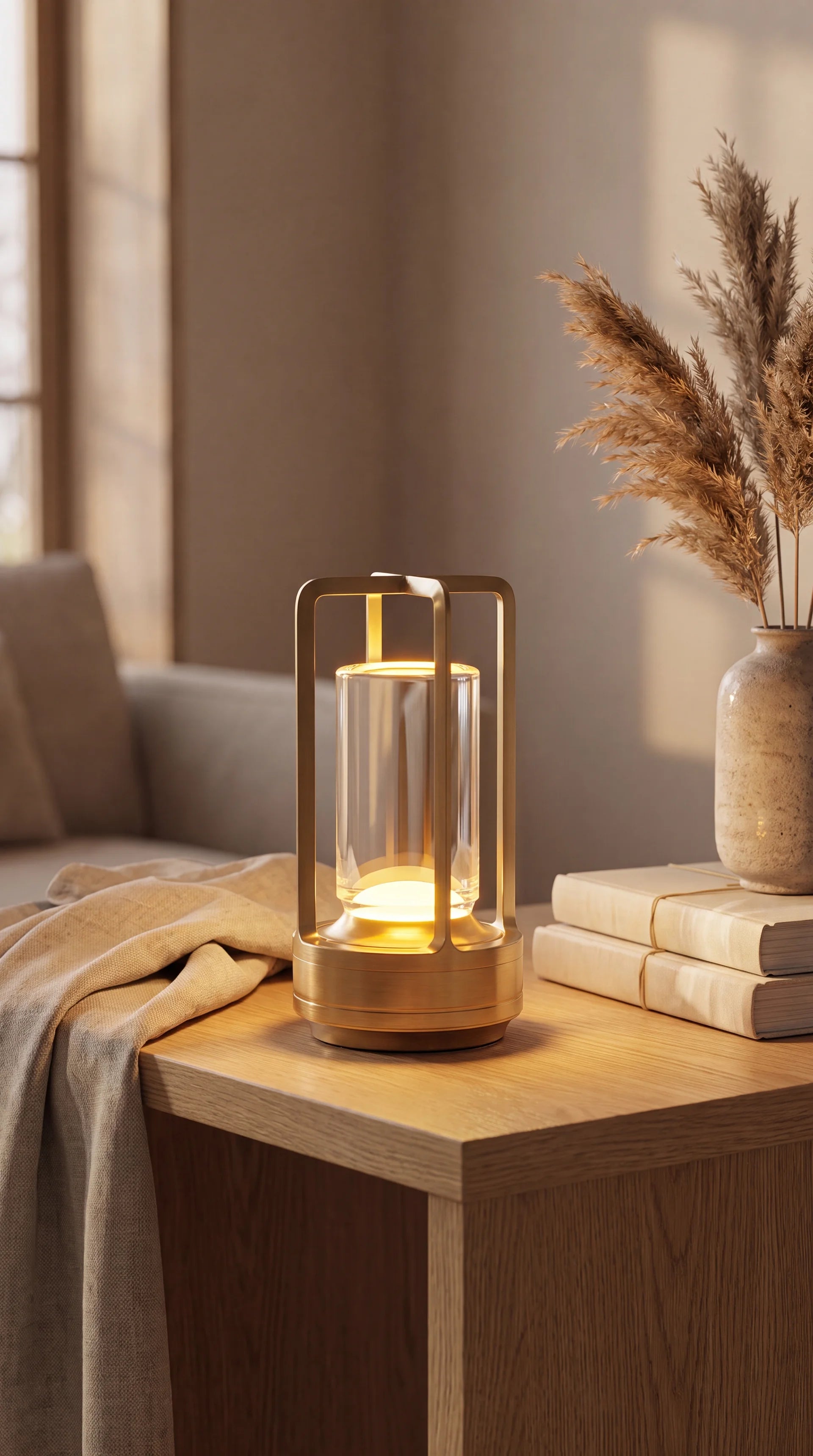 Cordless Crystal Lantern Lamp