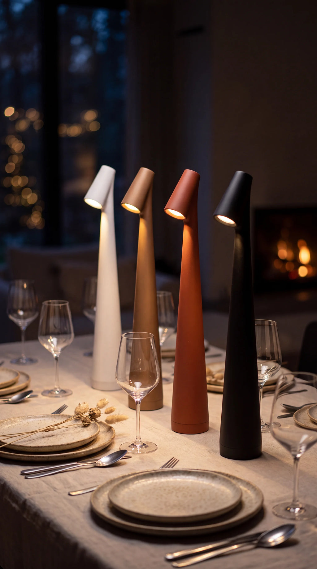 Cordless Cone Table Lamp
