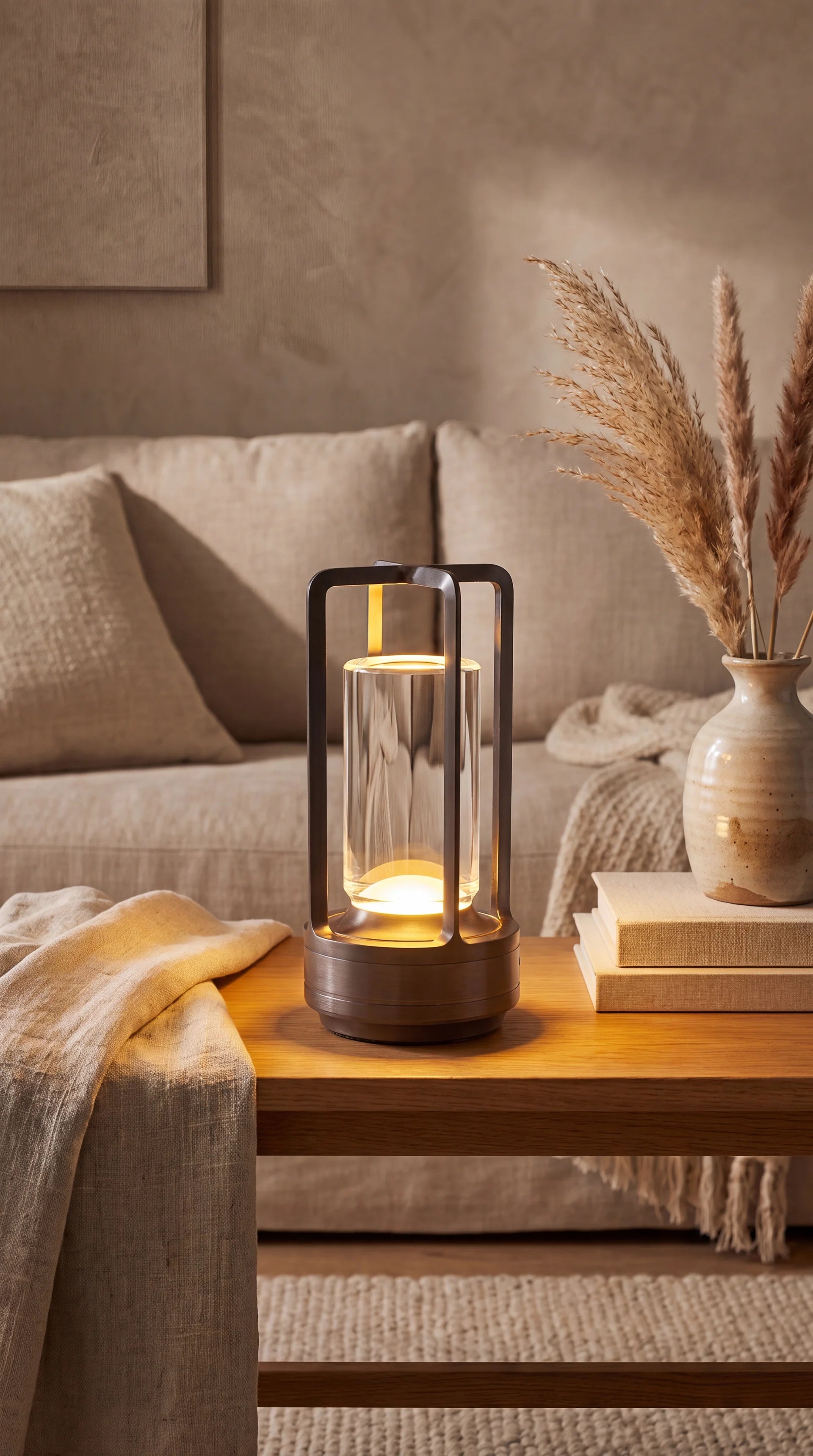 Cordless Crystal Lantern Lamp