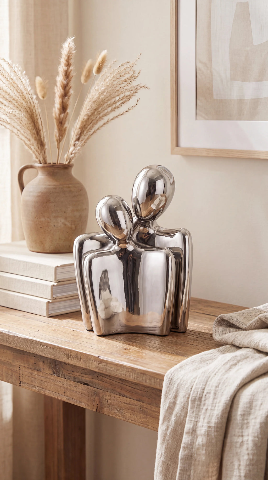 Embracing Couple Sculpture (Set of 2)