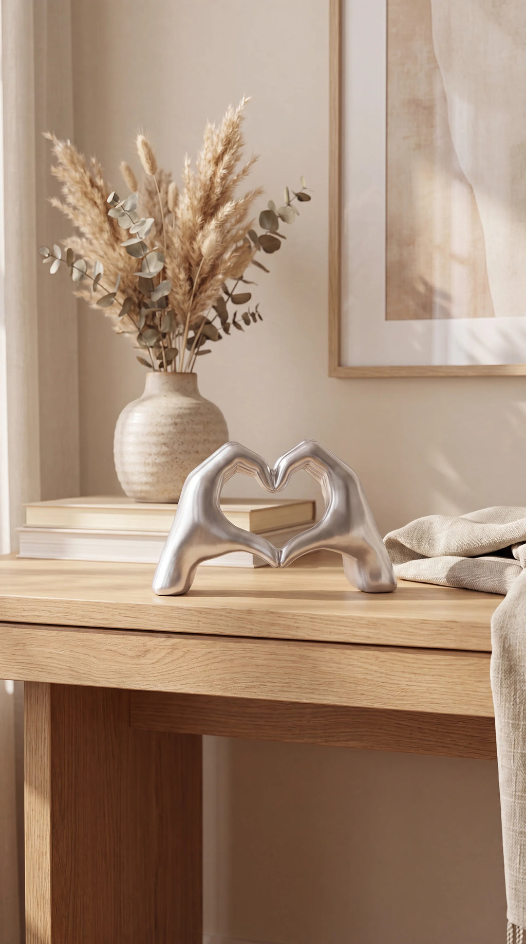 Heart in Hands Sculpture