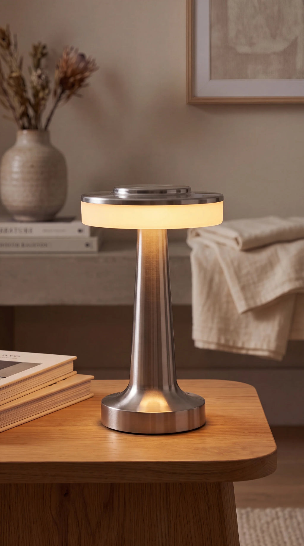 Pedestal Disc Table Lamp