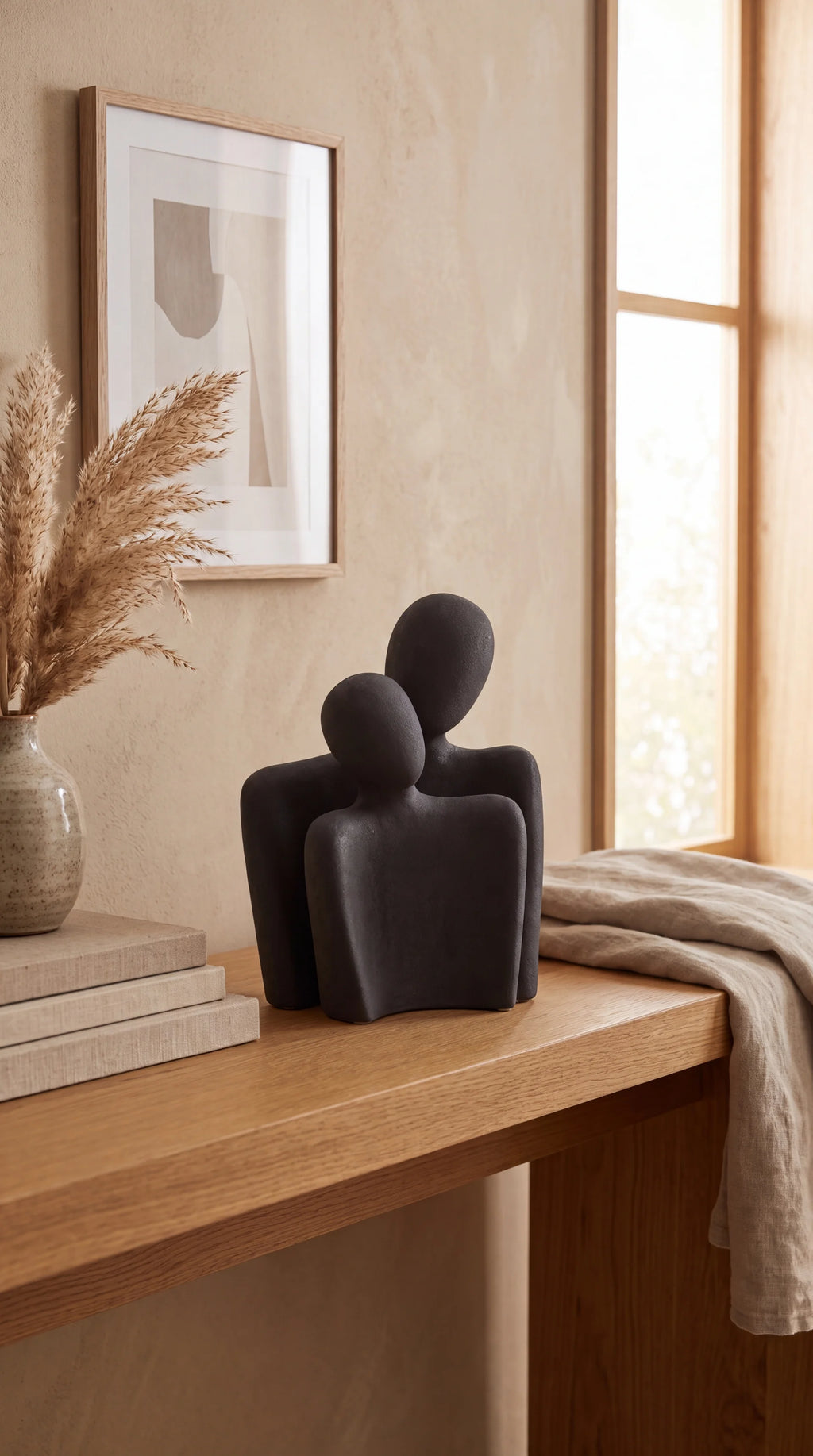 Embracing Couple Sculpture (Set of 2)