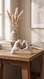 Heart in Hands Sculpture