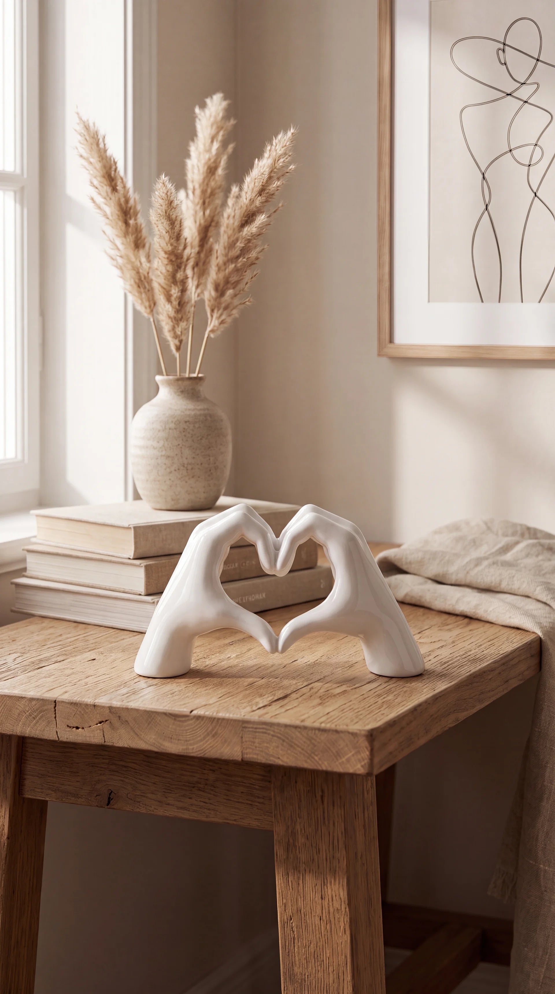 Heart in Hands Sculpture