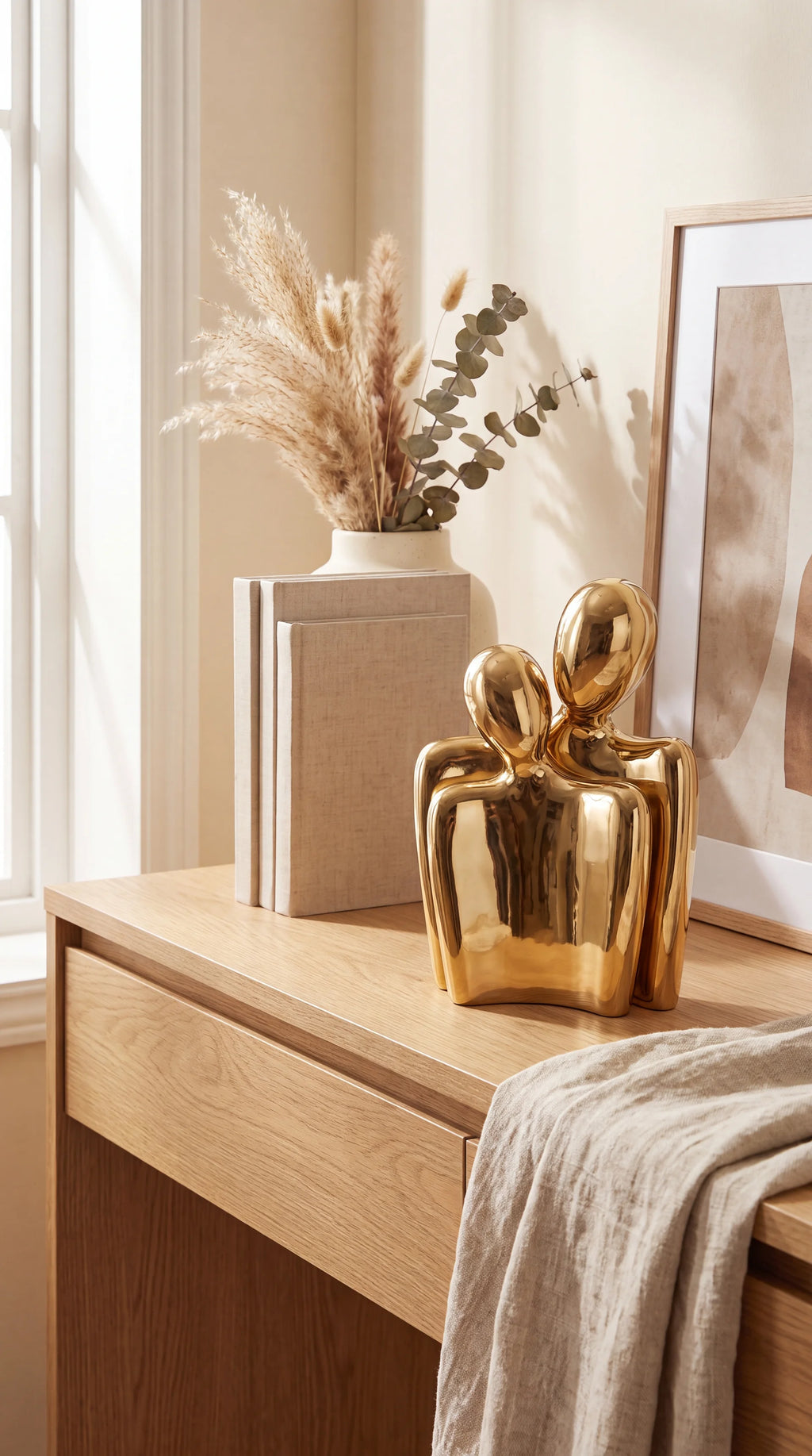 Embracing Couple Sculpture (Set of 2)