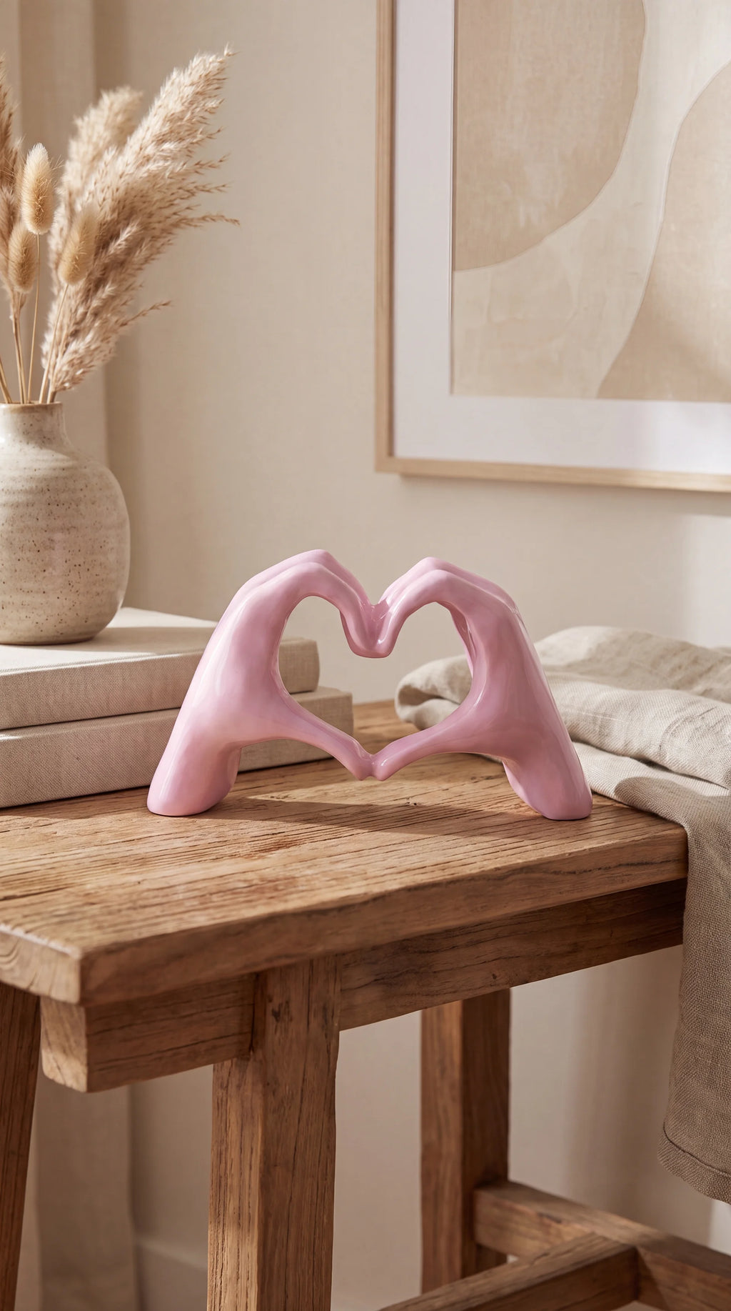Heart in Hands Sculpture