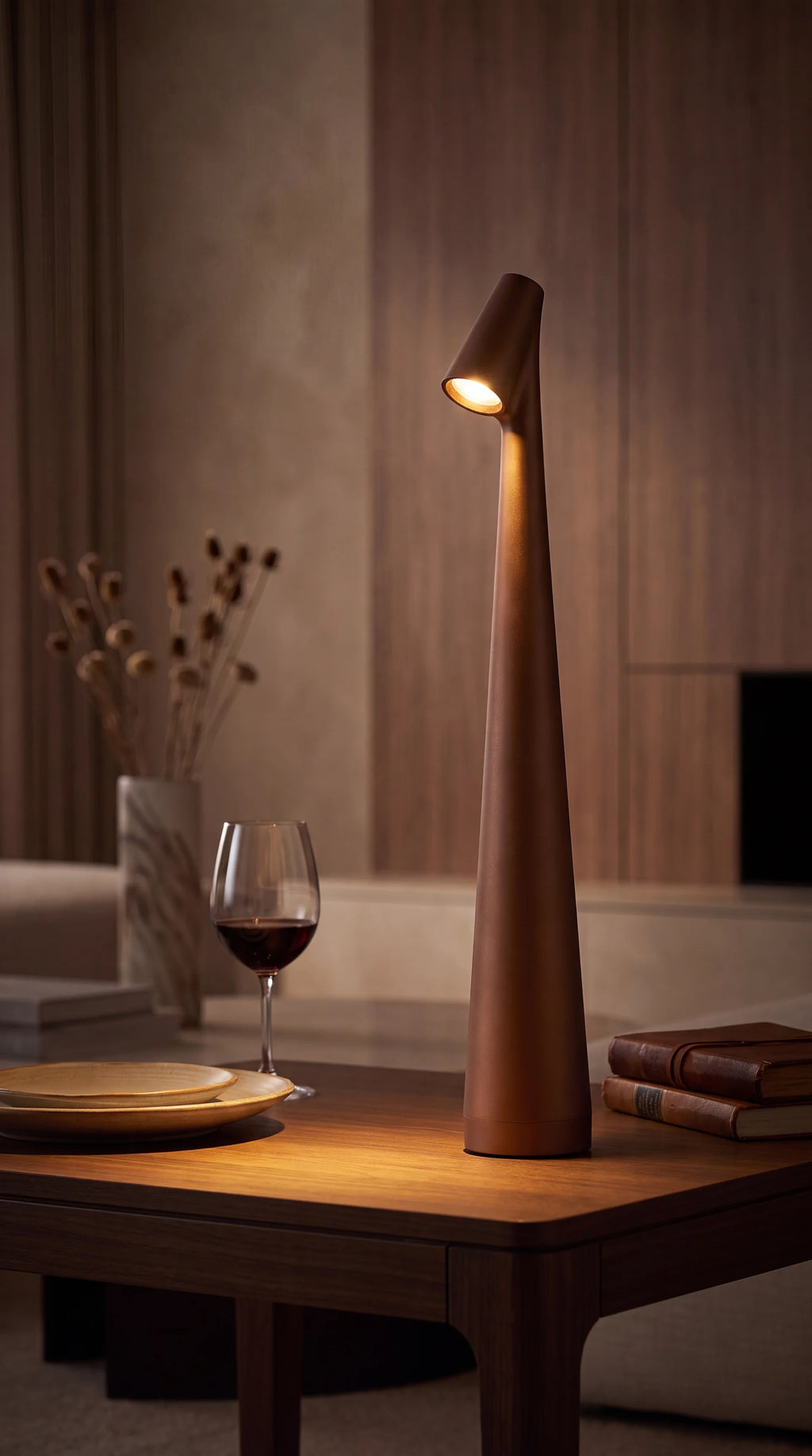 Cordless Cone Table Lamp