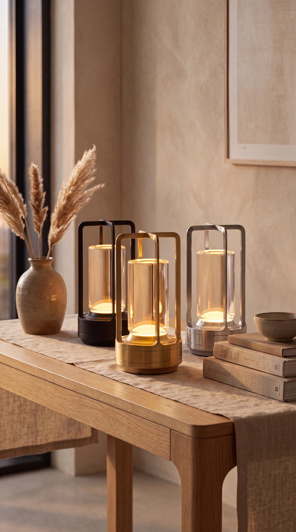 Cordless Crystal Lantern Lamp