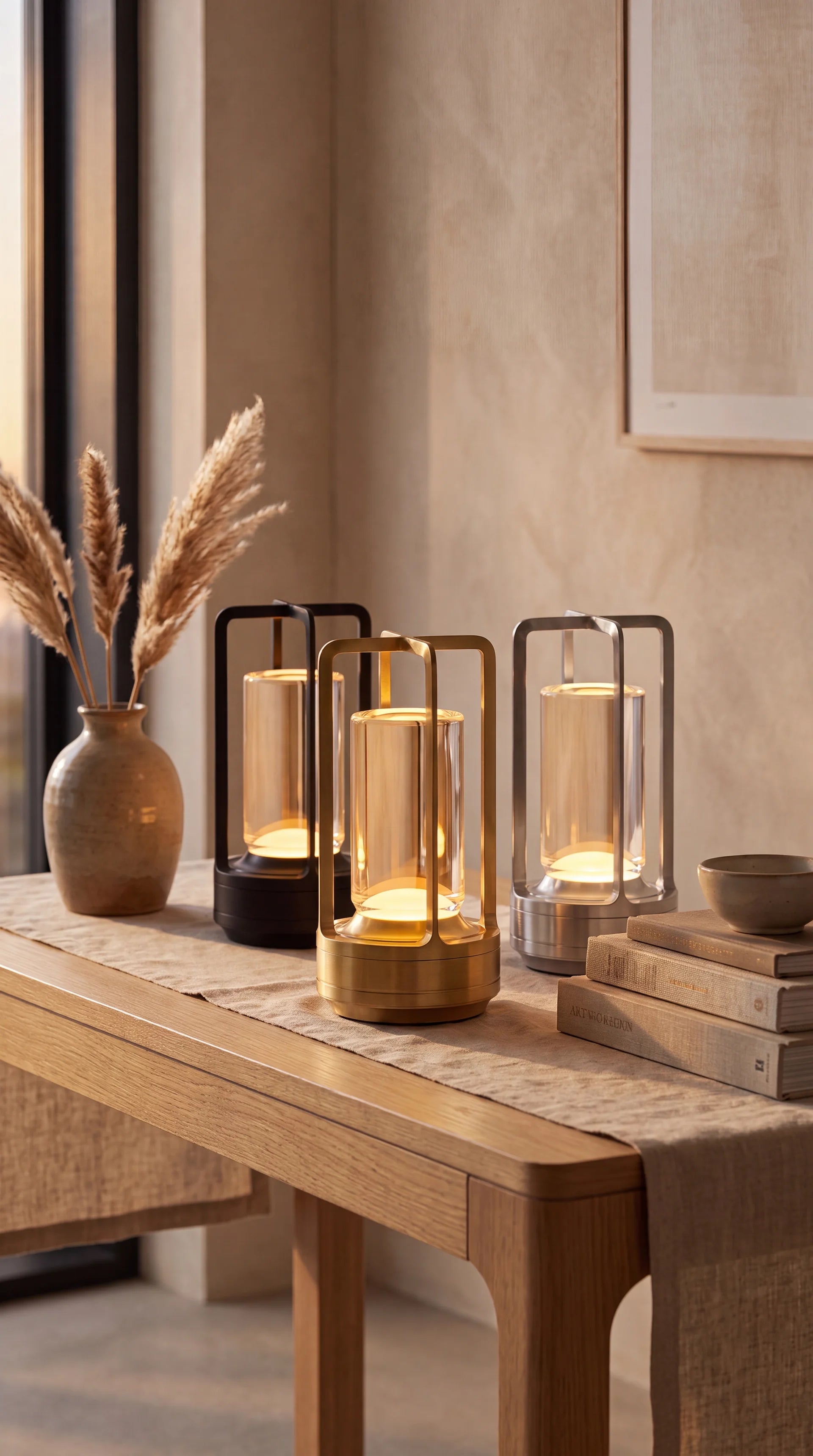 Cordless Crystal Lantern Lamp