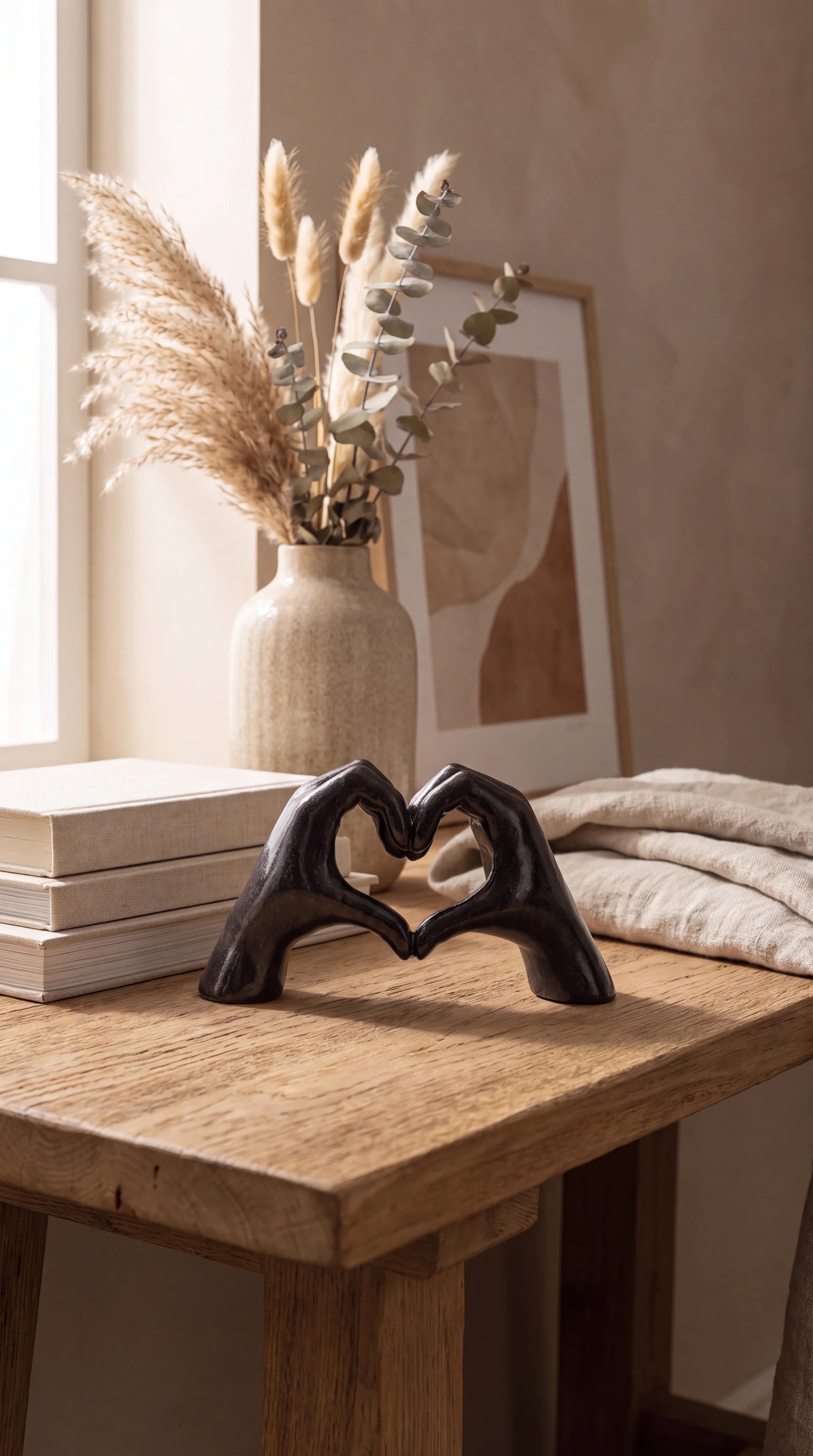 Heart in Hands Sculpture