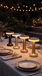 Pedestal Disc Table Lamp