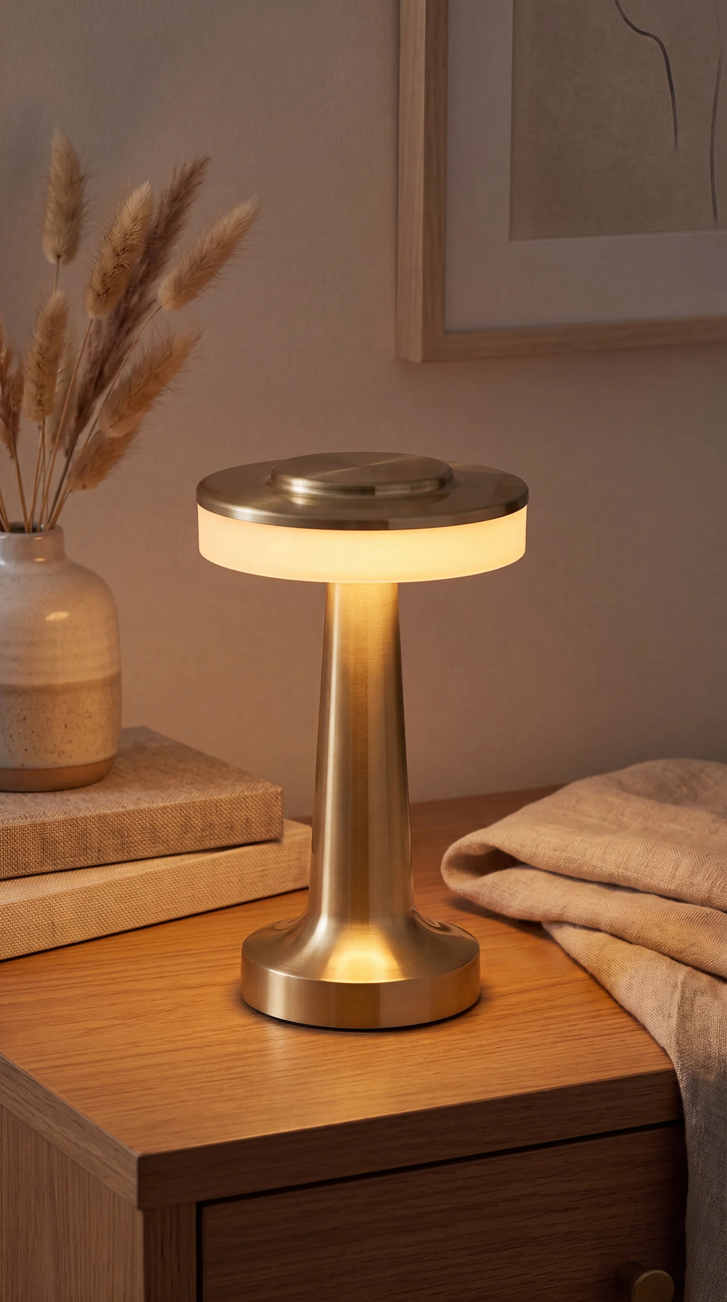 Pedestal Disc Table Lamp