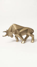 Geometric Bull Statue