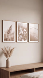 Beige Nature Trio Wall Prints